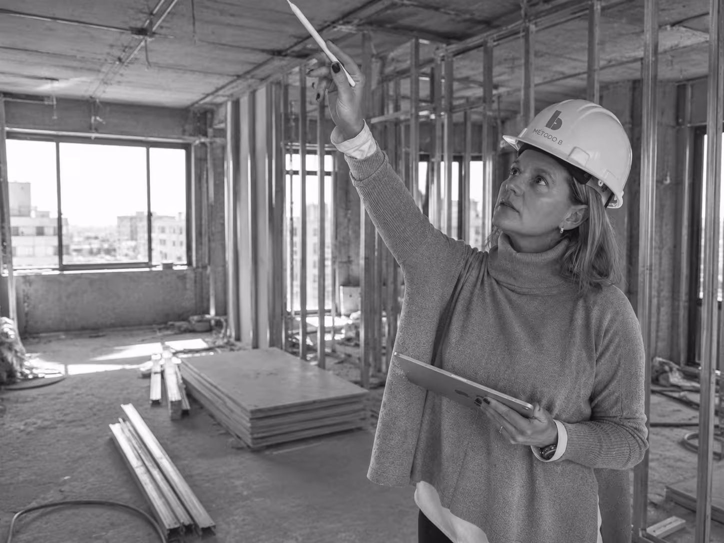 Relevamiento técnico en obra de construcción